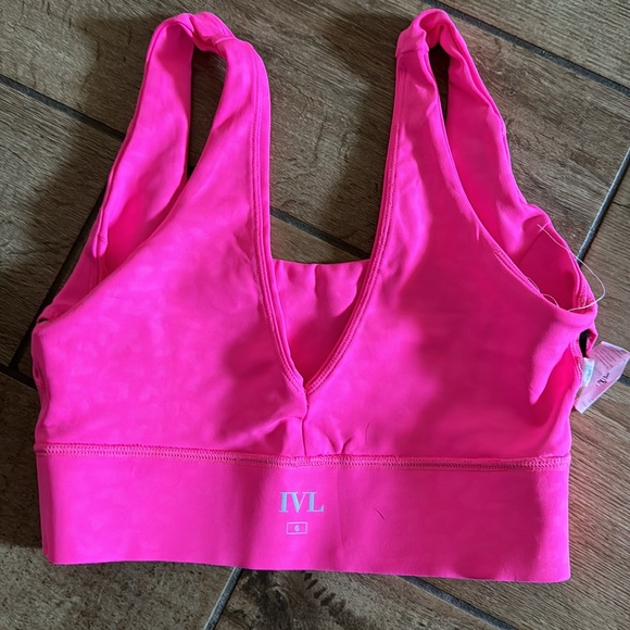 IVL Collective Pink chi chi bra size 6 NWOT subtle cheetah print - Picture 6 of 6